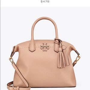 Tory Burch MCGRAW SLOUCHY SATCHEL almost new.